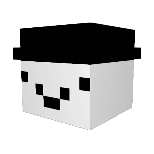 jjingyi Minecraft avatar head, 3D render