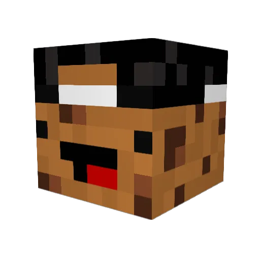 jjjcube3 Minecraft avatar head, 3D render