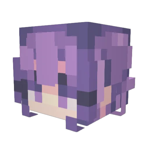 jjlovestea Minecraft avatar head, 3D render