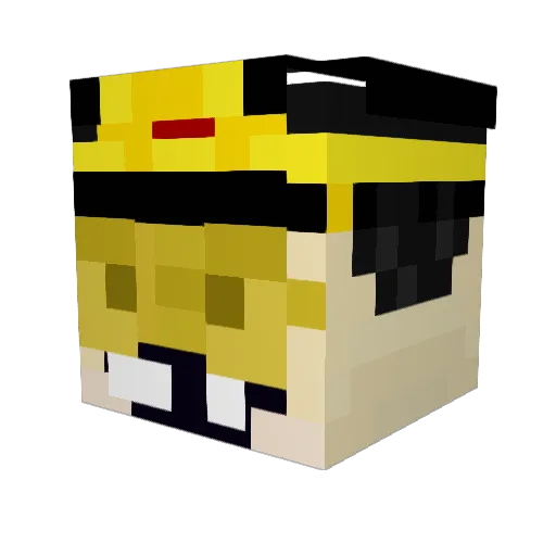 jjlval Minecraft avatar head, 3D render