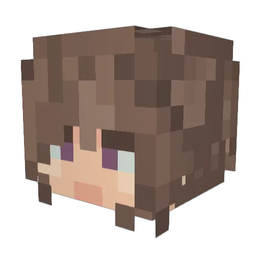 jjmmff Minecraft avatar head, 3D render