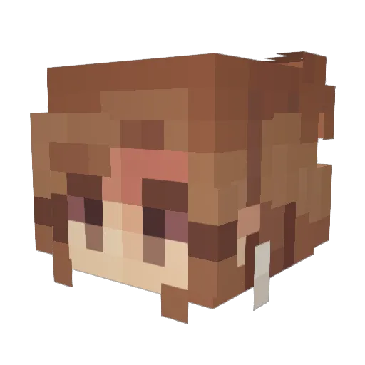 jjohhe Minecraft avatar head, 3D render