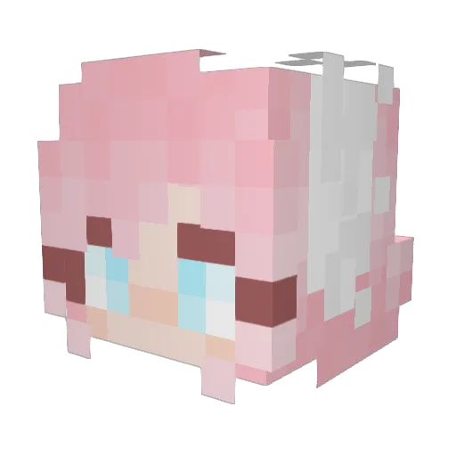 jjojoe Minecraft avatar head, 3D render