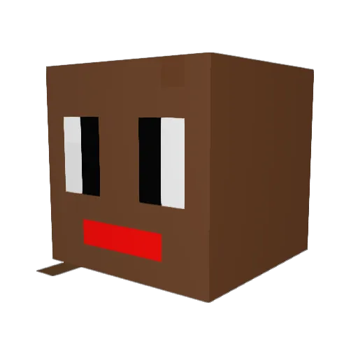 jjojus Minecraft avatar head, 3D render