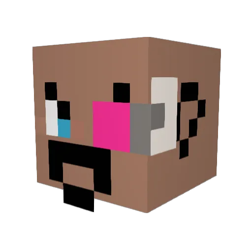 jjoker93 Minecraft avatar head, 3D render