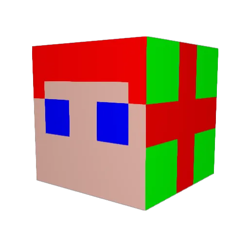 jjoliver Minecraft avatar head, 3D render