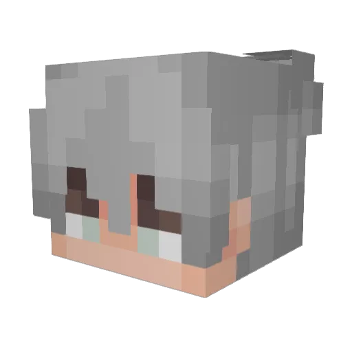 jjonty Minecraft avatar head, 3D render
