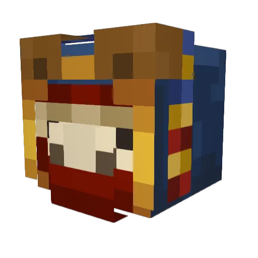 jjooris Minecraft avatar head, 3D render