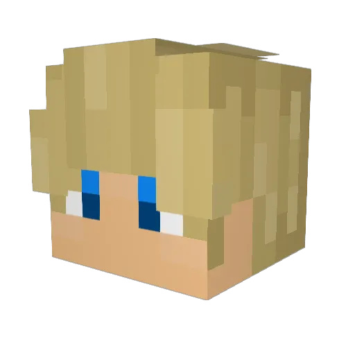 jjplayer92 Minecraft avatar head, 3D render
