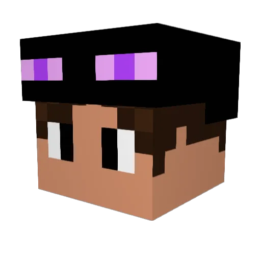jjproduction Minecraft avatar head, 3D render