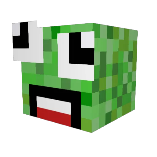 jjrbros Minecraft avatar head, 3D render