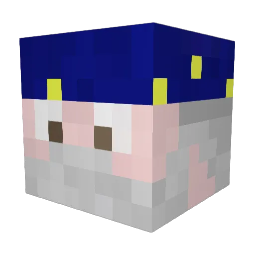 jjspeed97 Minecraft avatar head, 3D render