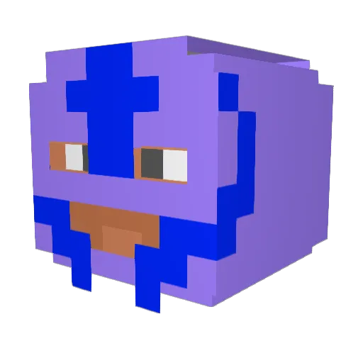 jjthiq Minecraft avatar head, 3D render