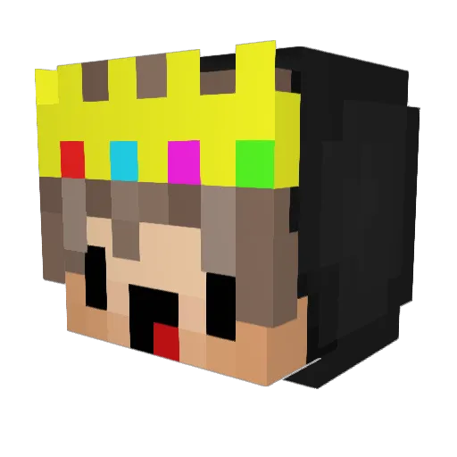 jjtshero Minecraft avatar head, 3D render