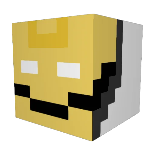 jju1915 Minecraft avatar head, 3D render