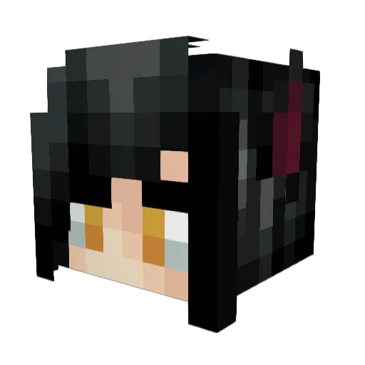 jjubar_ Minecraft avatar head, 3D render