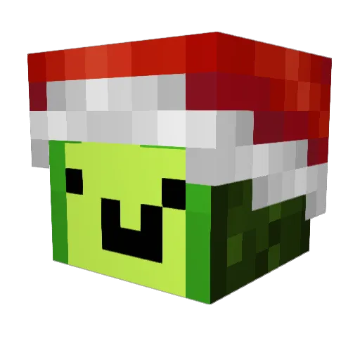 jjully Minecraft avatar head, 3D render