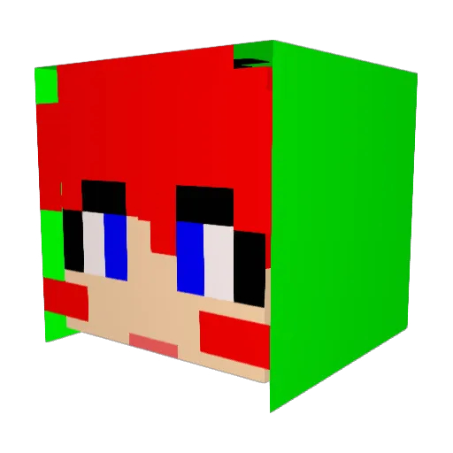 jjun0901 Minecraft avatar head, 3D render