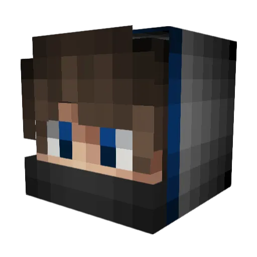 jjungun Minecraft avatar head, 3D render