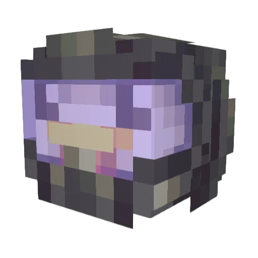 jjuuju Minecraft avatar head, 3D render