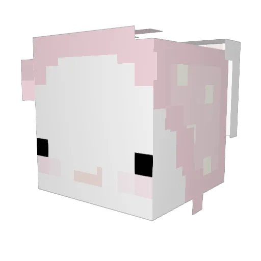 jjuullibee Minecraft avatar head, 3D render