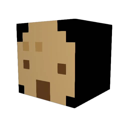 jjw001 Minecraft avatar head, 3D render
