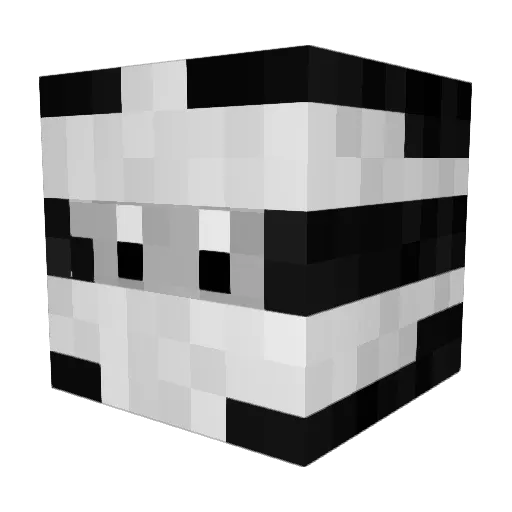 jjwappa Minecraft avatar head, 3D render