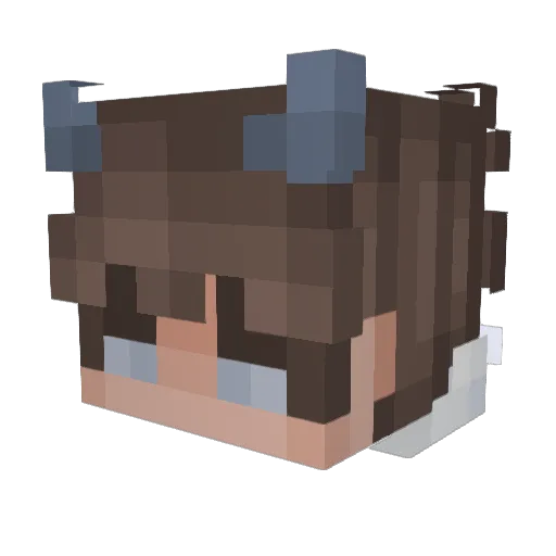 jjxshyy Minecraft avatar head, 3D render