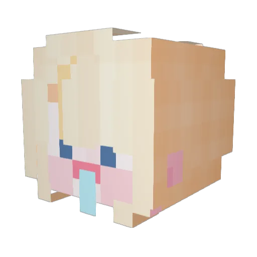 jjyeony Minecraft avatar head, 3D render