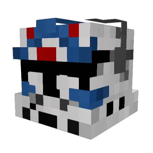 jk00718 Minecraft avatar head, 3D render