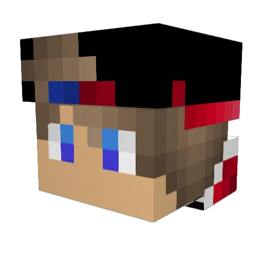 jk199897 Minecraft avatar head, 3D render