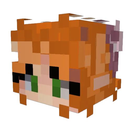 jk3SpiRiT Minecraft avatar head, 3D render