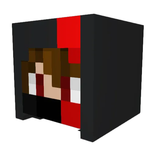 jk3ds Minecraft avatar head, 3D render