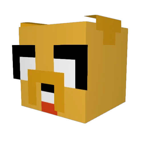 jk_16 Minecraft avatar head, 3D render