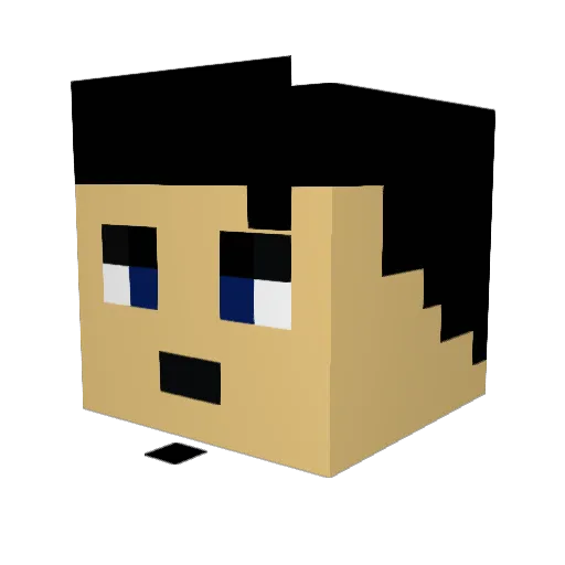 jkalenik Minecraft avatar head, 3D render