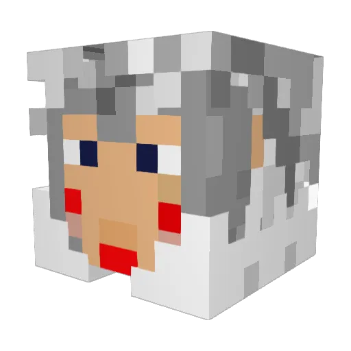 jkbat Minecraft avatar head, 3D render