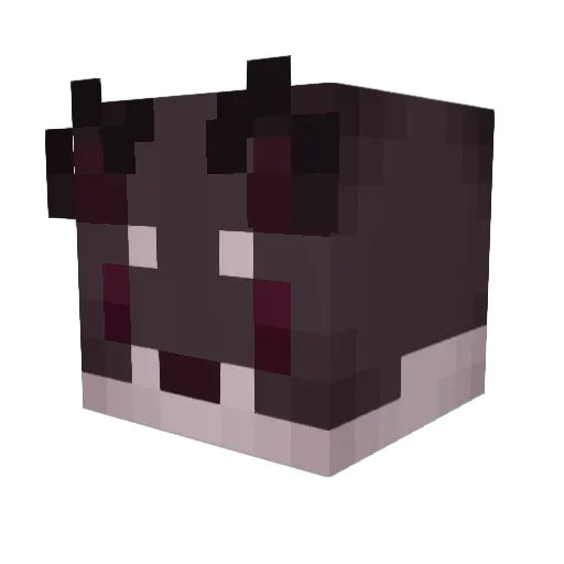 jkblck Minecraft avatar head, 3D render
