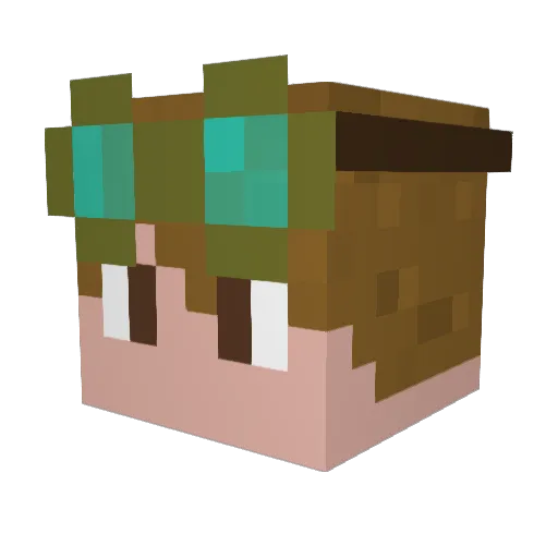 jkcb03 Minecraft avatar head, 3D render