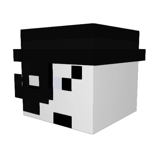 jkcone8 Minecraft avatar head, 3D render