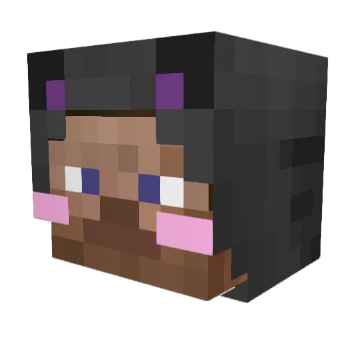 jken13 Minecraft avatar head, 3D render
