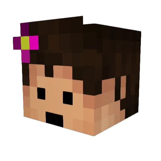 jkf Minecraft avatar head, 3D render