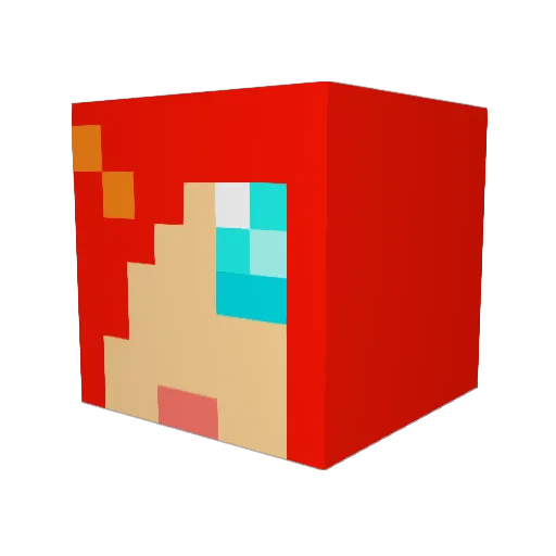 jkim1103 Minecraft avatar head, 3D render