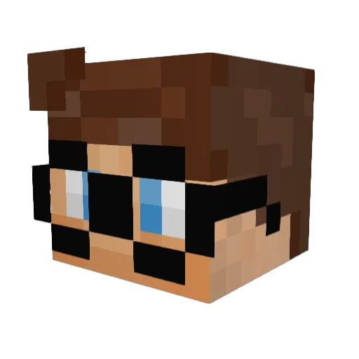 jkkkk Minecraft avatar head, 3D render