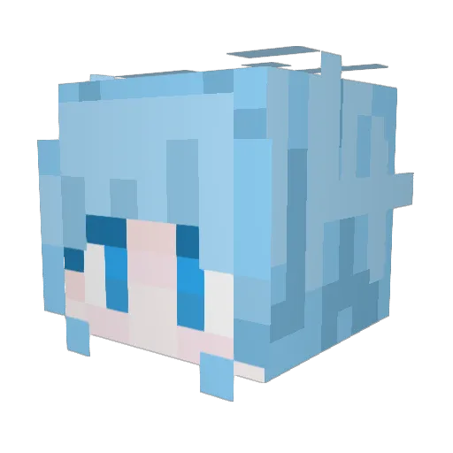 jklfan Minecraft avatar head, 3D render