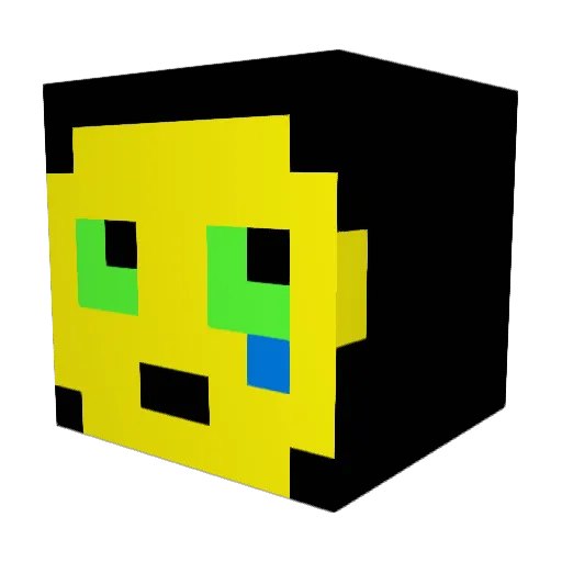 jklmz Minecraft avatar head, 3D render
