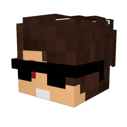jkm1864 Minecraft avatar head, 3D render