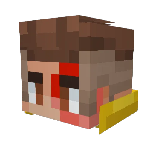 jkmi_jr Minecraft avatar head, 3D render