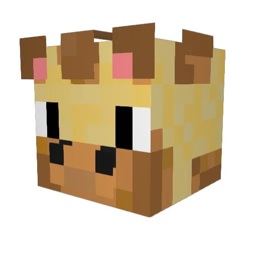 jkmmi Minecraft avatar head, 3D render