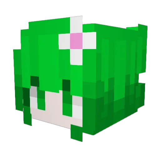 jknds Minecraft avatar head, 3D render