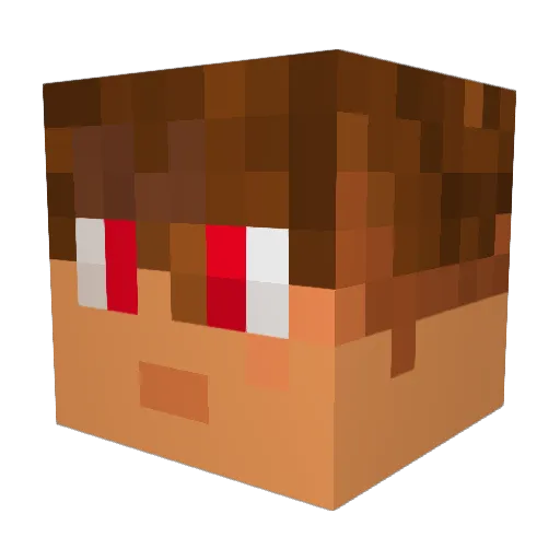 jkntheking Minecraft avatar head, 3D render